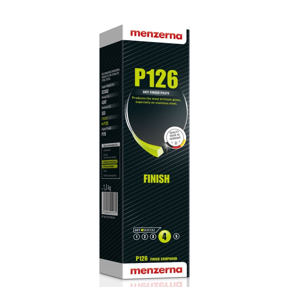 Menzerna P126 Parlatıcı Katı Cila Pembe Paslanmaz Çelik Değerli Metal Parlatıcı