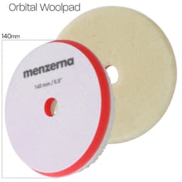 MENZERNA Premium Orbital Kuzu Yünü Polisaj Keçesi 140 mm/5,5" - 1