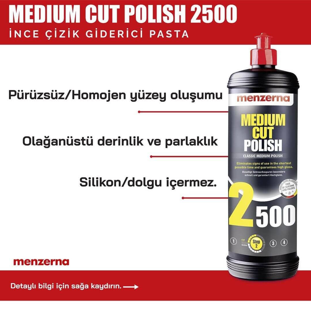 MENZERNA 2500 İnce Çizik Giderici Pasta - 5 lt - 4