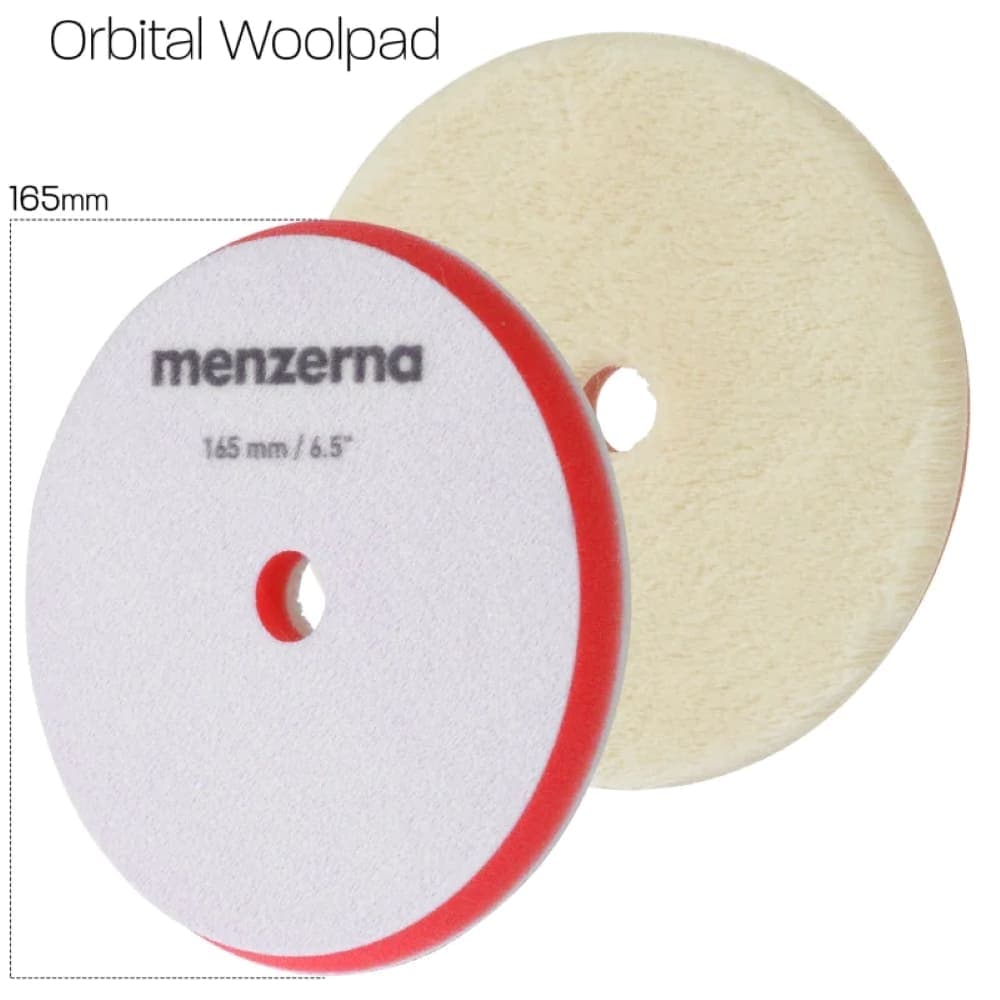 MENZERNA Premium Orbital Kuzu Yünü Polisaj Keçesi 165mm/6,5"
